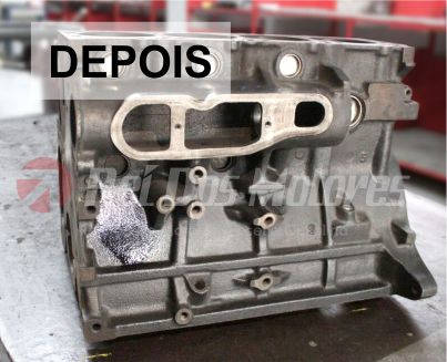 Solda de Bloco do Motor Mercedes Benz CLK 350 depois